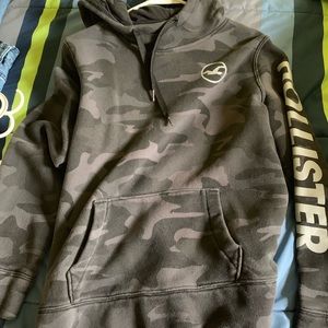Hollister Black Camo Hoodie